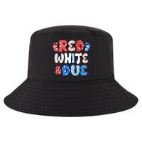 Cute Patriotic Red White And Due New Baby Cool Comfort Performance Bucket Hat