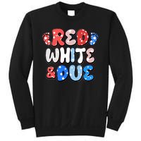 Cute Patriotic Red White And Due New Baby Sweatshirt