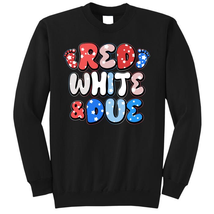 Cute Patriotic Red White And Due New Baby Sweatshirt