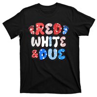 Cute Patriotic Red White And Due New Baby T-Shirt