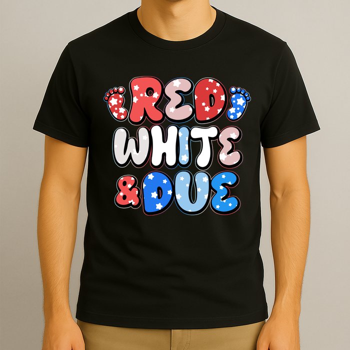 Cute Patriotic Red White And Due New Baby T-Shirt