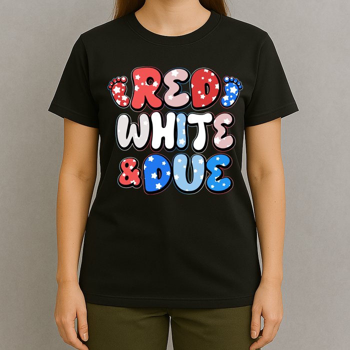 Cute Patriotic Red White And Due New Baby T-Shirt