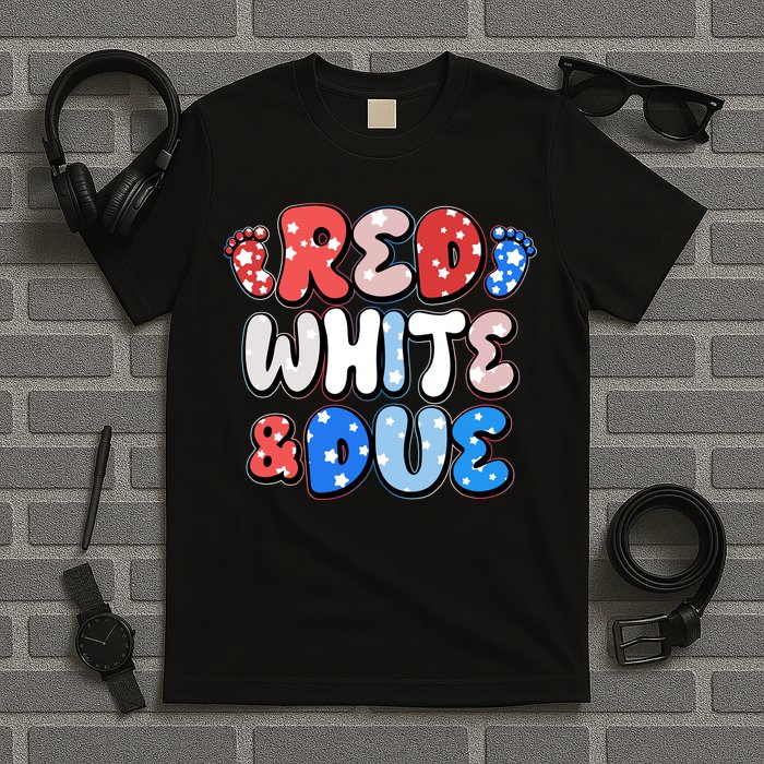 Cute Patriotic Red White And Due New Baby T-Shirt
