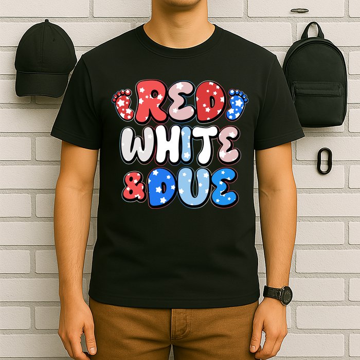 Cute Patriotic Red White And Due New Baby T-Shirt