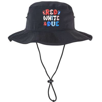 Cute Patriotic Red White And Due New Baby Bucket Hat