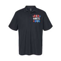 Cute Patriotic Red White And Due New Baby Softstyle Adult Sport Polo