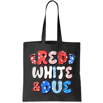 Cute Patriotic Red White And Due New Baby Bag