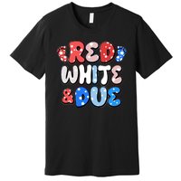 Cute Patriotic Red White And Due New Baby Premium T-Shirt