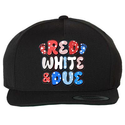 Cute Patriotic Red White And Due New Baby Wool Snapback Cap