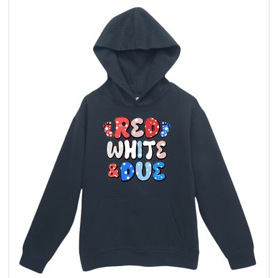 Cute Patriotic Red White And Due New Baby Urban Pullover Hoodie