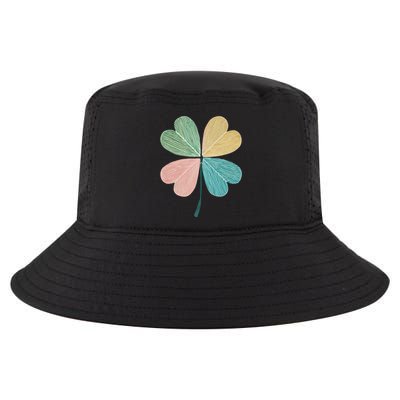 Chic Pretty Retro Lucky St.Patrick’S Day Four Leaf Clover Cool Comfort Performance Bucket Hat