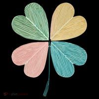 Chic Pretty Retro Lucky St.Patrick’S Day Four Leaf Clover Zip Tote Bag