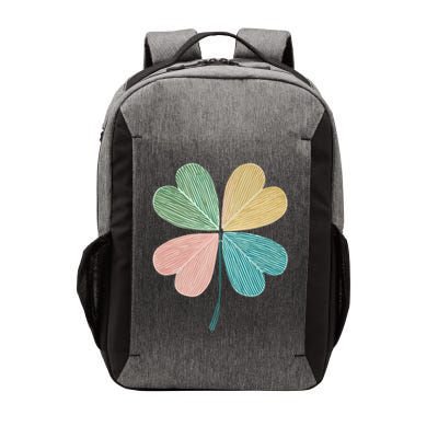 Chic Pretty Retro Lucky St.Patrick’S Day Four Leaf Clover Vector Backpack