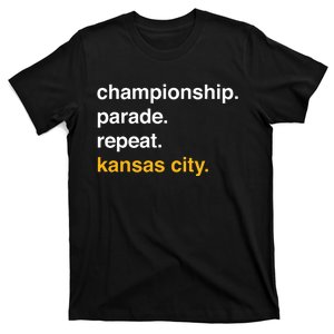 Championship Parade Repeat Kansas City T-Shirt