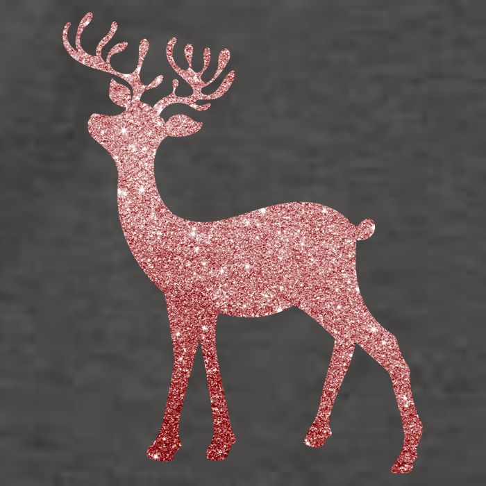 Cute Pink Reindeer Winter Holiday Gift Vector Backpack
