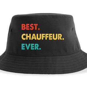 Chauffeur Profession Retro Best Chauffeur Ever Sustainable Bucket Hat