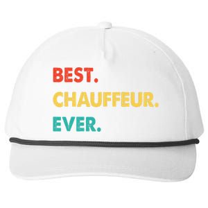 Chauffeur Profession Retro Best Chauffeur Ever Snapback Five-Panel Rope Hat