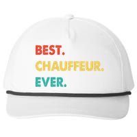 Chauffeur Profession Retro Best Chauffeur Ever Snapback Five-Panel Rope Hat