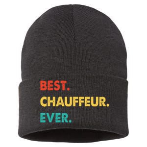 Chauffeur Profession Retro Best Chauffeur Ever Sustainable Knit Beanie