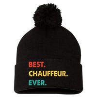 Chauffeur Profession Retro Best Chauffeur Ever Pom Pom 12in Knit Beanie