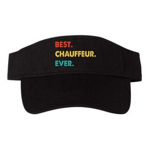 Chauffeur Profession Retro Best Chauffeur Ever Valucap Bio-Washed Visor