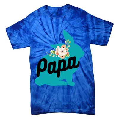 Cute Papa Rabbit Bunny Cool Gift Designs For Pregnancy Gift Meaningful Gift Tie-Dye T-Shirt
