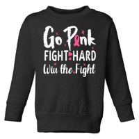 cute pink ribbon breast cancer awareness Toddler Sweatshirt