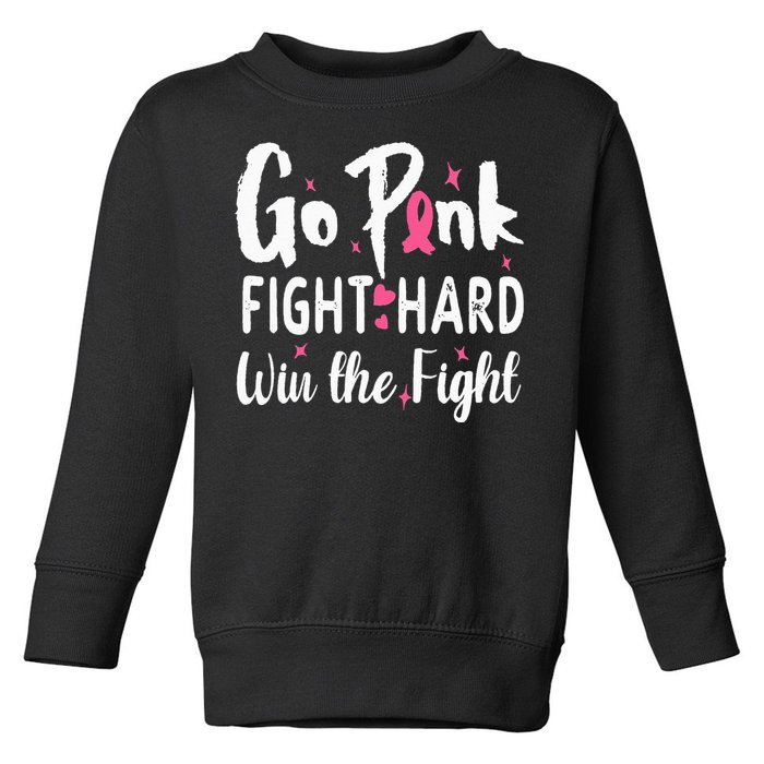 cute pink ribbon breast cancer awareness Toddler Sweatshirt