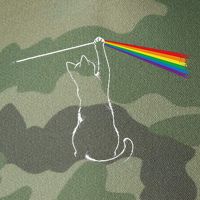 Cat Prism Rainbow Light Funny Physics Science Spectral Cat Legacy Tie Dye Trucker Hat