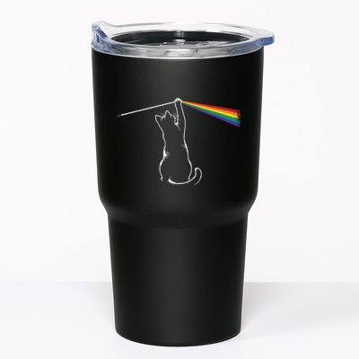 Cat Prism Rainbow Light Funny Physics Science Spectral Cat Tumbler