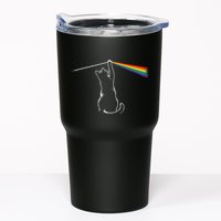 Cat Prism Rainbow Light Funny Physics Science Spectral Cat Tumbler