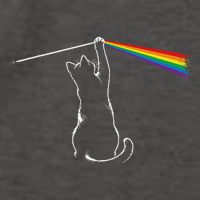 Cat Prism Rainbow Light Funny Physics Science Spectral Cat Vector Backpack