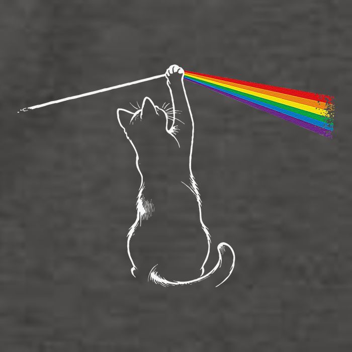 Cat Prism Rainbow Light Funny Physics Science Spectral Cat Vector Backpack