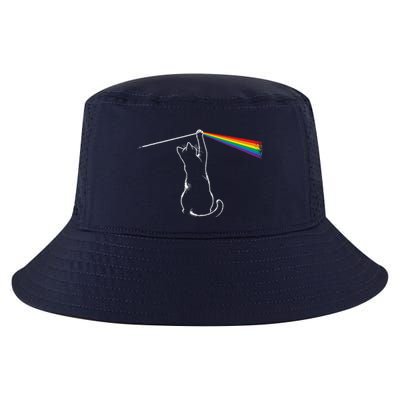 Cat Prism Rainbow Light Funny Physics Science Spectral Cat Cool Comfort Performance Bucket Hat