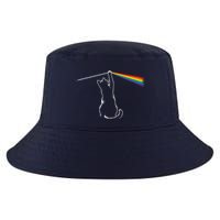 Cat Prism Rainbow Light Funny Physics Science Spectral Cat Cool Comfort Performance Bucket Hat