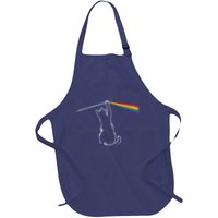 Cat Prism Rainbow Light Funny Physics Science Spectral Cat Apron