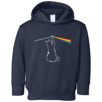 Cat Prism Rainbow Light Funny Physics Science Spectral Cat Toddler Hoodie