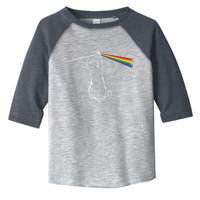 Cat Prism Rainbow Light Funny Physics Science Spectral Cat Toddler Fine Jersey T-Shirt