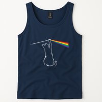 Cat Prism Rainbow Light Funny Physics Science Spectral Cat Tank Top