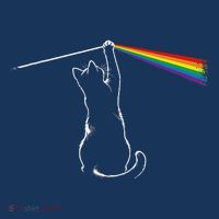 Cat Prism Rainbow Light Funny Physics Science Spectral Cat Tank Top