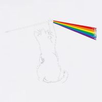 Cat Prism Rainbow Light Funny Physics Science Spectral Cat Garment-Dyed Sweatshirt