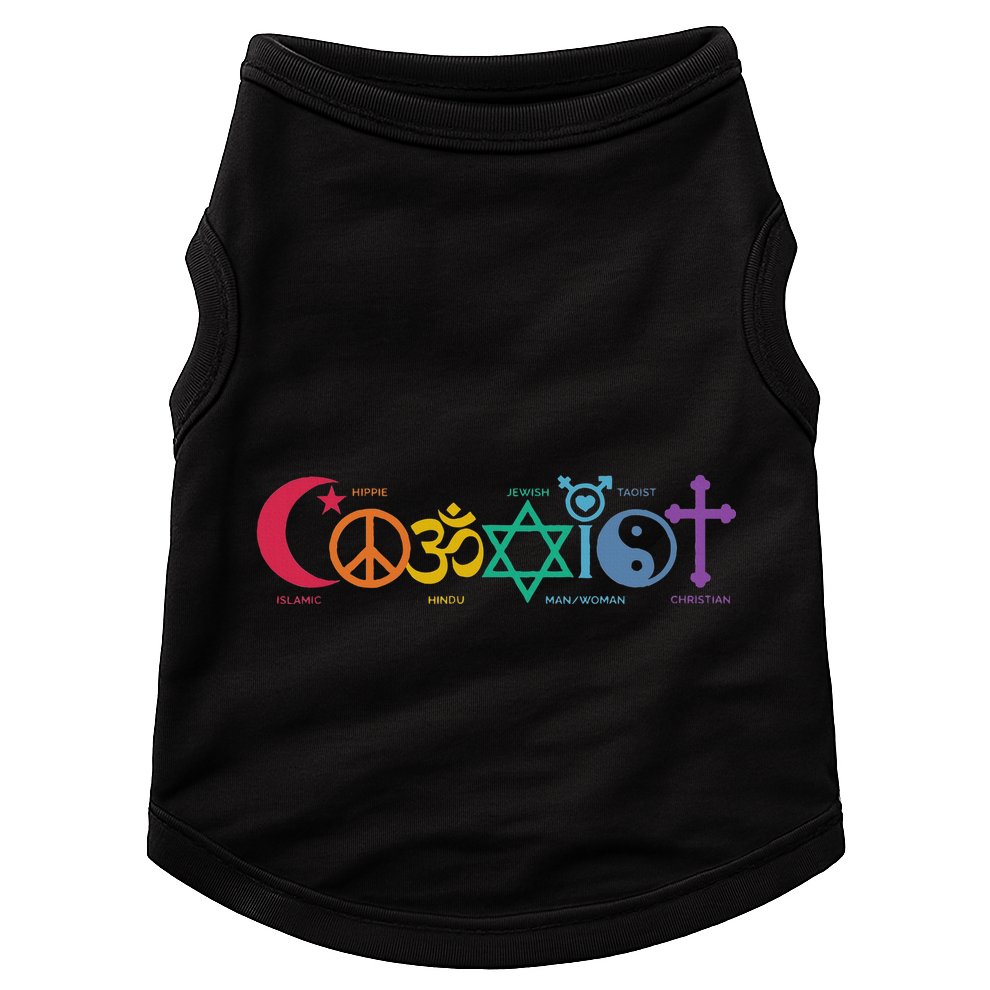 Coexist Peace Religion Equality Rights Humanity Spirituality Doggie Tank