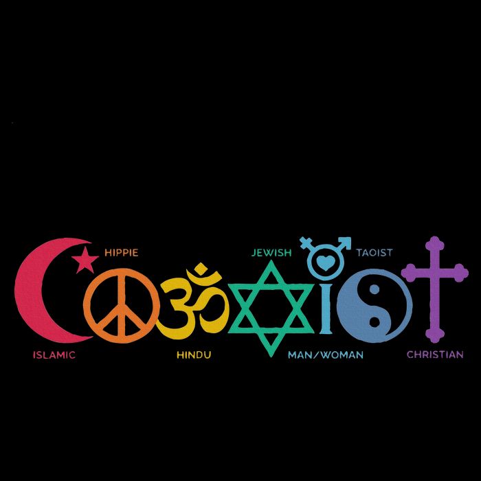 Coexist Peace Religion Equality Rights Humanity Spirituality Doggie Tank