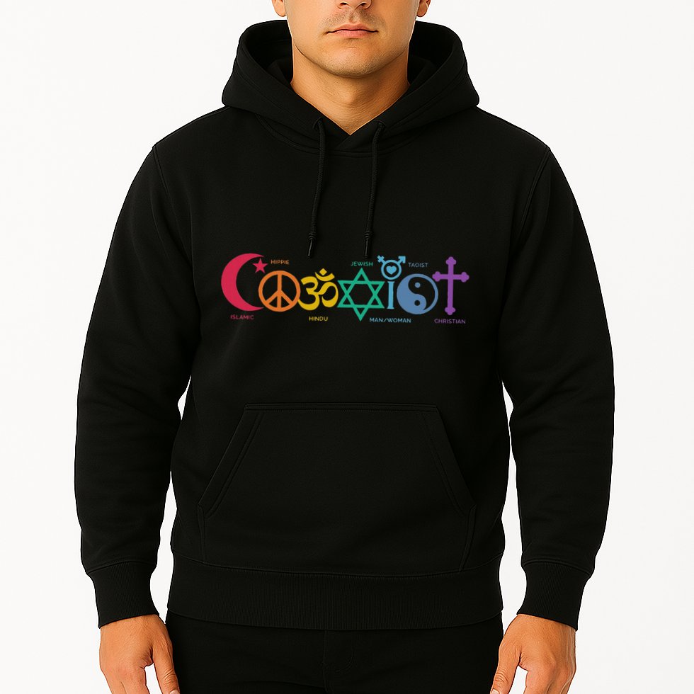 Coexist Peace Religion Equality Rights Humanity Spirituality Hoodie