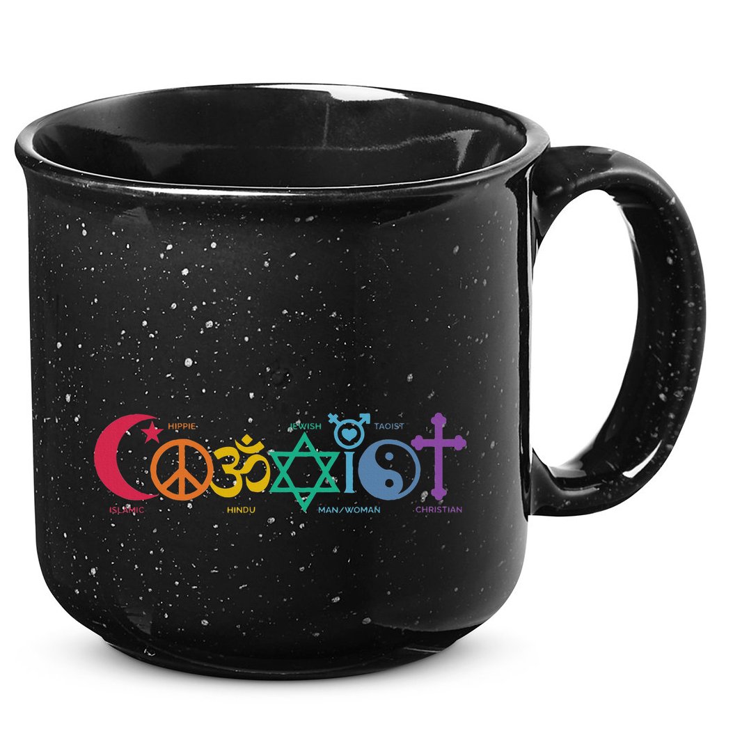Coexist Peace Religion Equality Rights Humanity Spirituality 15oz Campfire Ceramic Mug
