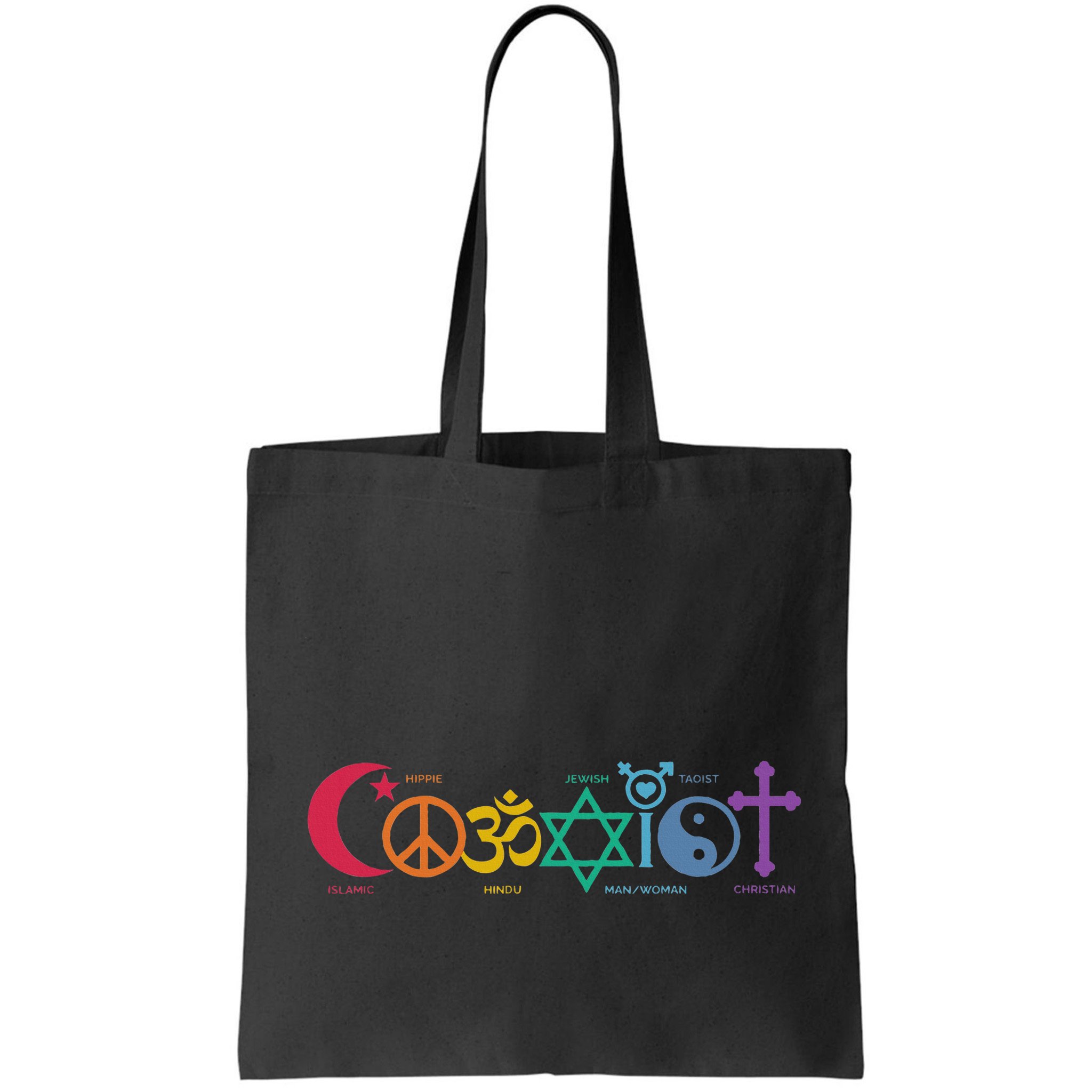 Coexist Peace Religion Equality Rights Humanity Spirituality Bag