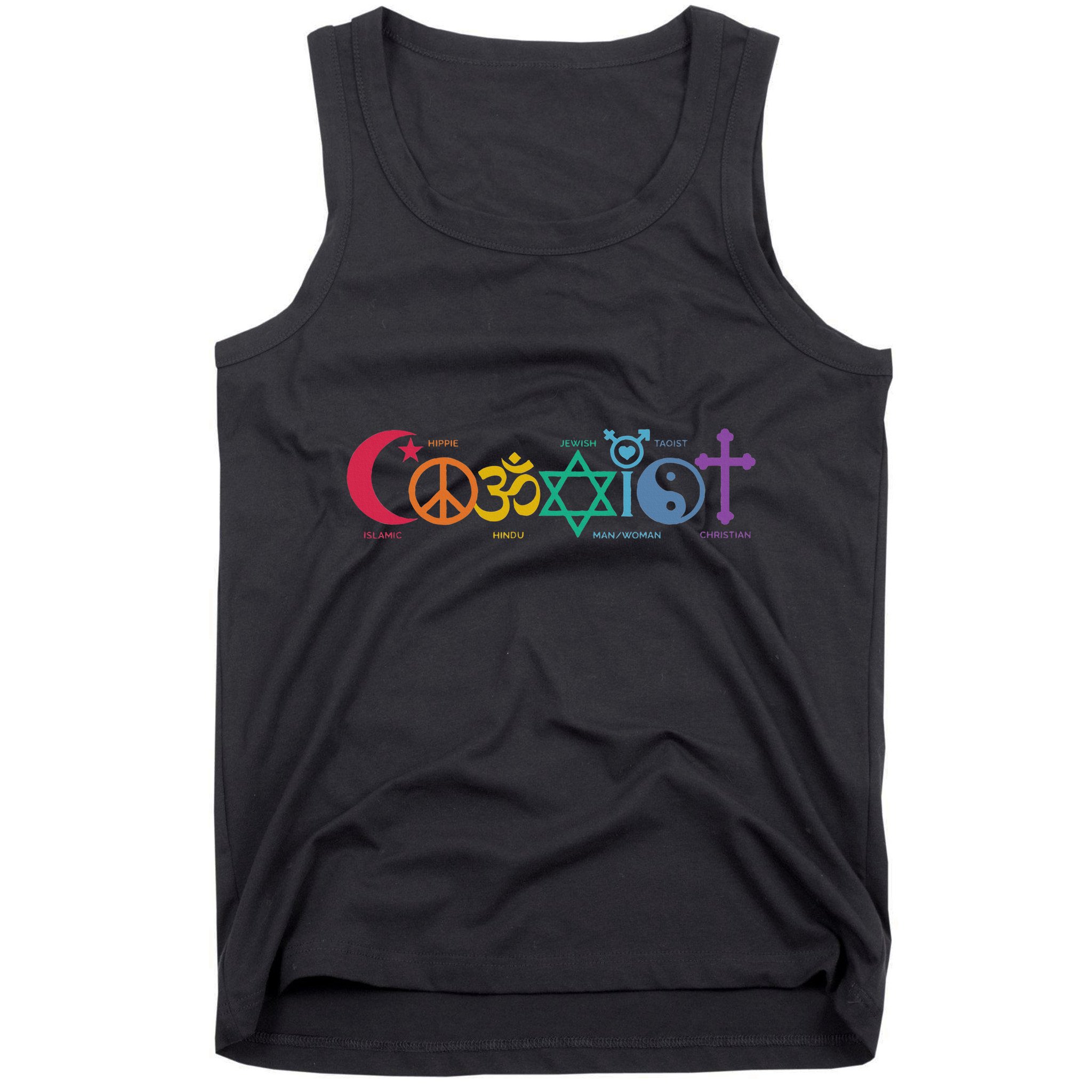 Coexist Peace Religion Equality Rights Humanity Spirituality Tank Top