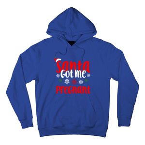 Christmas Pregnancy Santa Got Me Pregnant Gift Hoodie