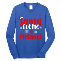 Christmas Pregnancy Santa Got Me Pregnant Gift Long Sleeve Shirt