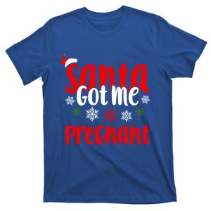 Christmas Pregnancy Santa Got Me Pregnant Gift T-Shirt